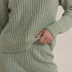 Matilda Knit Set with Textured V-Neck