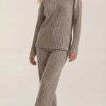 Matilda Knit Set with Textured V-Neck