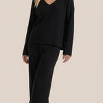 Matilda Knit Set with Textured V-Neck