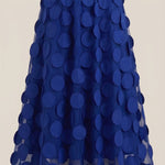 Olga Mesh Midi Skirt with Polka Dot Details