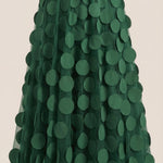 Olga Mesh Midi Skirt with Polka Dot Details