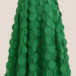 Olga Mesh Midi Skirt with Polka Dot Details
