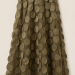 Olga Mesh Midi Skirt with Polka Dot Details