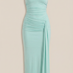 Paulette halter-style maxi dress