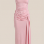 Paulette halter-style maxi dress