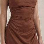 Rosalie Short Cowl Collar Dress