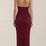 Roxanne Halter Lace Maxi Dress