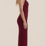Roxanne Halter Lace Maxi Dress