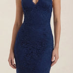 Roxanne Halter Lace Maxi Dress