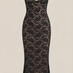 Roxanne Halter Lace Maxi Dress