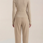'Sara' knitted sweater with elegant collar