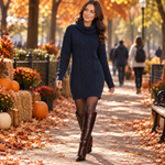 Samantha Cable Knit Sweater Dress