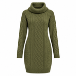 Samantha Cable Knit Sweater Dress