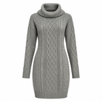 Samantha Cable Knit Sweater Dress