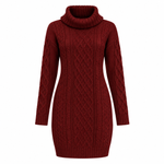 Samantha Cable Knit Sweater Dress