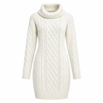 Samantha Cable Knit Sweater Dress