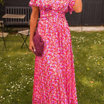 Sandra | Robe longue élégante à col en V