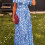 Sandra | Robe longue élégante à col en V