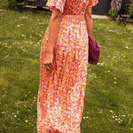 Sandra | Robe longue élégante à col en V