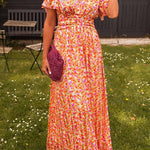 Sandra | Robe longue élégante à col en V