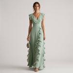 Vera Ruffle Wrap Maxi Dress