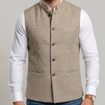KZZ Men's Herringbone Vest