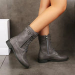 Women's Wide Fit Side Zip Ankle Boots