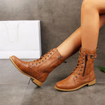 Women's Wide Fit Side Zip Ankle Boots