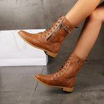 Women's Wide Fit Side Zip Ankle Boots
