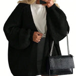 Women's Open Front Longline Knit Cardigan