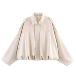 Women's Suede Look Zip Pilot Jacket