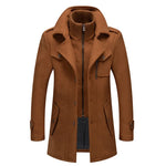 Men's Classic Tweed-Look Business Coat