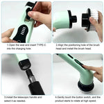 Cordless Extendable Electric Cleaning Brush