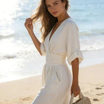 Elisa | Jumpsuit Elegante Fluida con Scollo a V