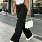 Women's Front Seam Straight Leg Trousers