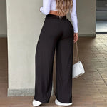 Women's Front Seam Straight Leg Trousers