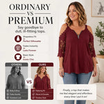 Women's Lace Cold Shoulder Zip Top