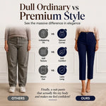 Women's Button Detail Cropped Trousers