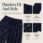 Women's Elastic Waist Straight-Leg Trousers