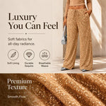 Women's Elastic Waist Straight-Leg Trousers