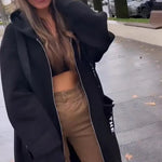 Women's Longline Zip Hooded Jacket