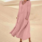 Colette™ | Long Sleeve Plain Dress For Women
