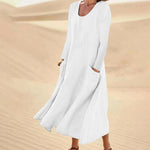 Colette™ | Long Sleeve Plain Dress For Women