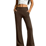 Women's High Waist Flared Active Trousers