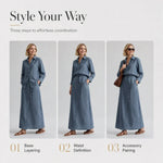 Women's Relaxed Shirt & Maxi Skirt Set