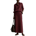 Women's Relaxed Shirt & Maxi Skirt Set