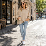 Women's Wide-Sleeve Hooded Top