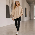 Women's Wide-Sleeve Hooded Top