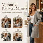 Women's Textured Button Front Cardigan