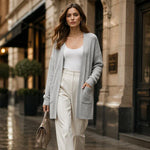 Women's Textured Button Front Cardigan